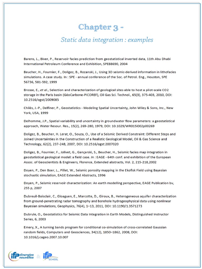 Chapter 3 - : Static Data Integration: Examples | PDF | Petroleum ...