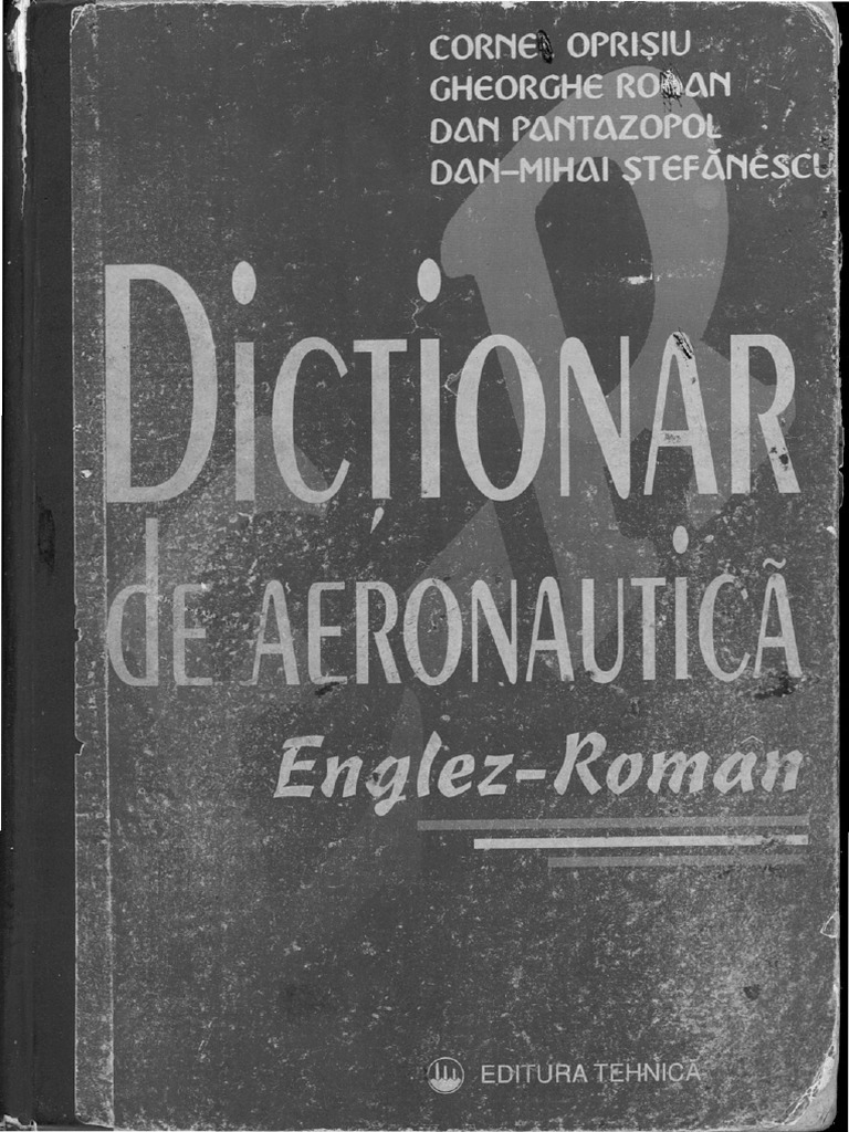 Dicționar de Aeronautică Englez-Roman | PDF