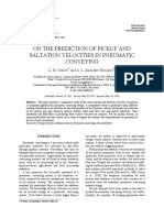 pickup and saltation velocitiesin pneumatic conveying.pdf