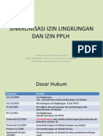 Sinkronisasi Izin Lingkungan Dan Izin PPLH DLM RPP Ppa - Eos