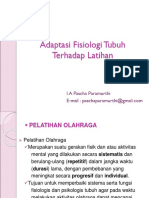 Adaptasi Fisiologi Tubuh Terhadap Latihan