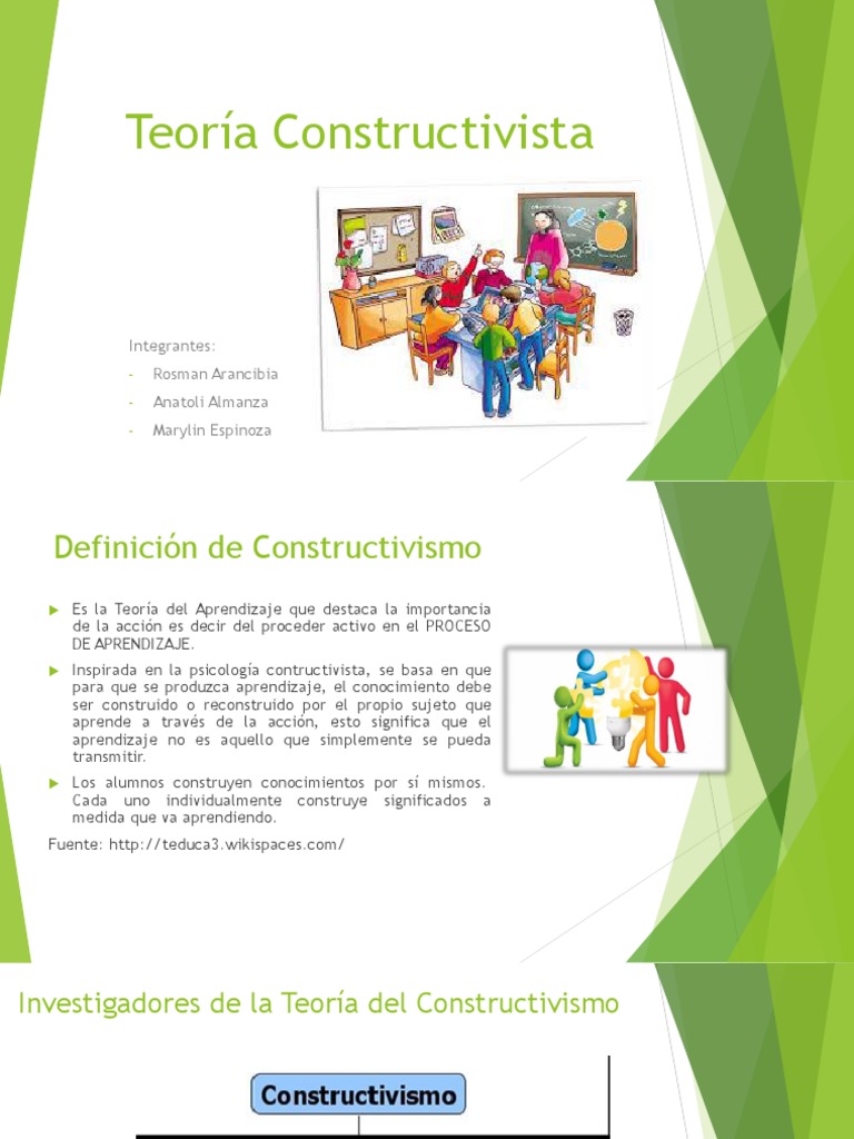 Teoría Constructivista | PDF | Constructivismo (filosofía de la ...