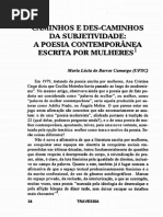 Poesia escrita por mulheres. Maria Lucia Barros Camargo