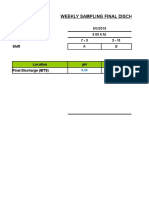 Weekly Sampling Final Discharge Analysis Results (Iets) : Date Time 7 - 3 3 - 11 Shift