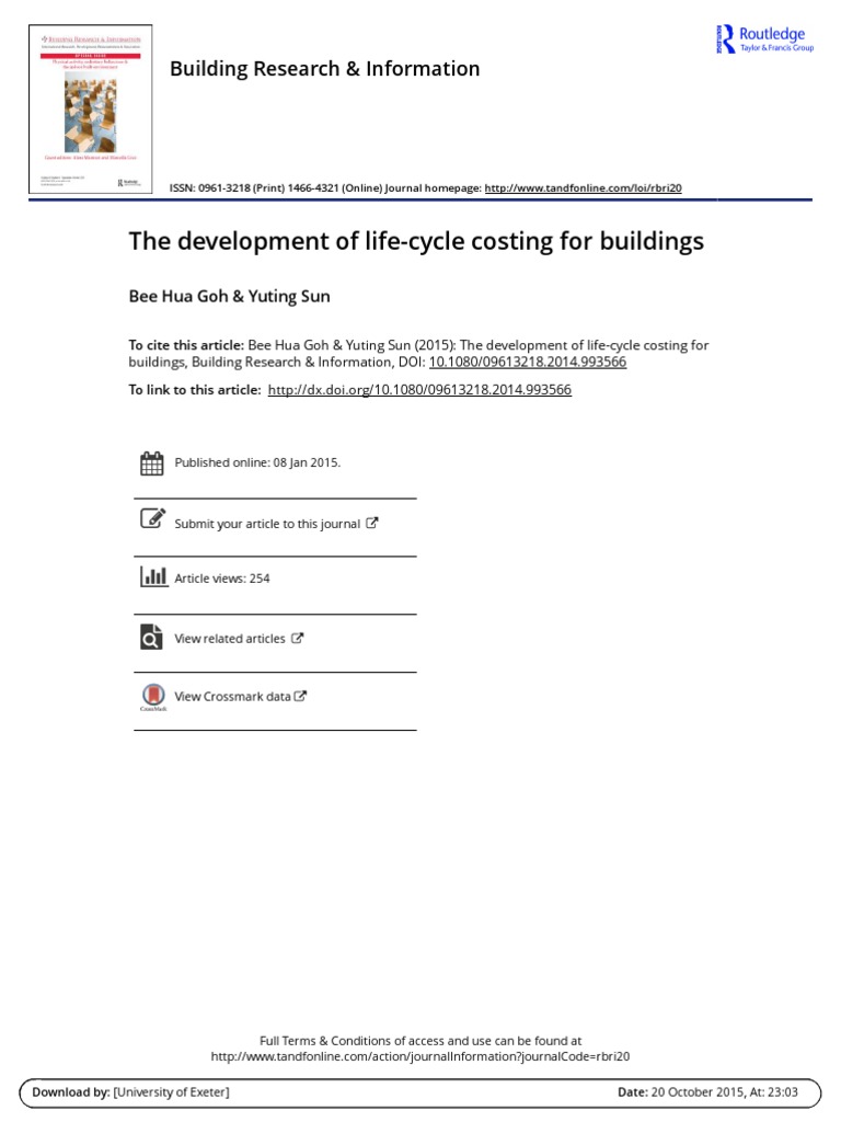 Building Life Cycle Costing
