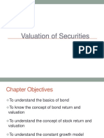 Valuation of Securities: Understanding Bond Returns and Stock Valuations