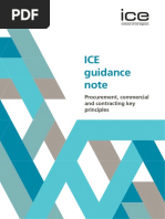 ICE Guidance Note: Procurement, Commercial and Contracting Key Principles