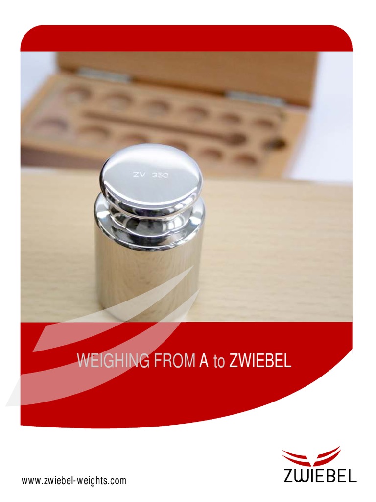 Zwiebel Weights PDF Calibration Metrology