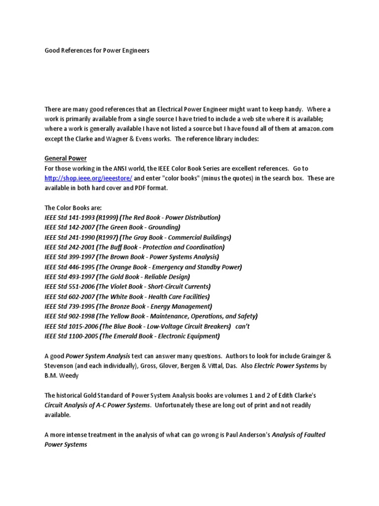 Good References For Power Engineers | PDF | Books | Transformer, image size:768x1024