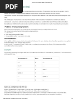 Problems of Concurrency Control