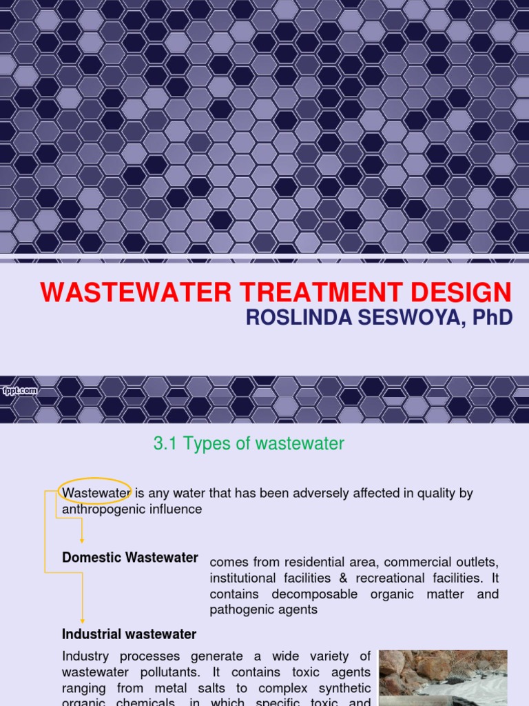 Wastewater Treatment Design Overview | PDF | Sewage Treatment | Sewage