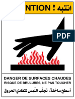 Attention: Danger de Surfaces Chaudes