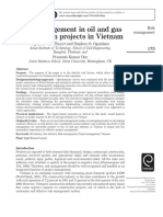 Risk Management in Oil and Gas Construction Projects in Vietnam