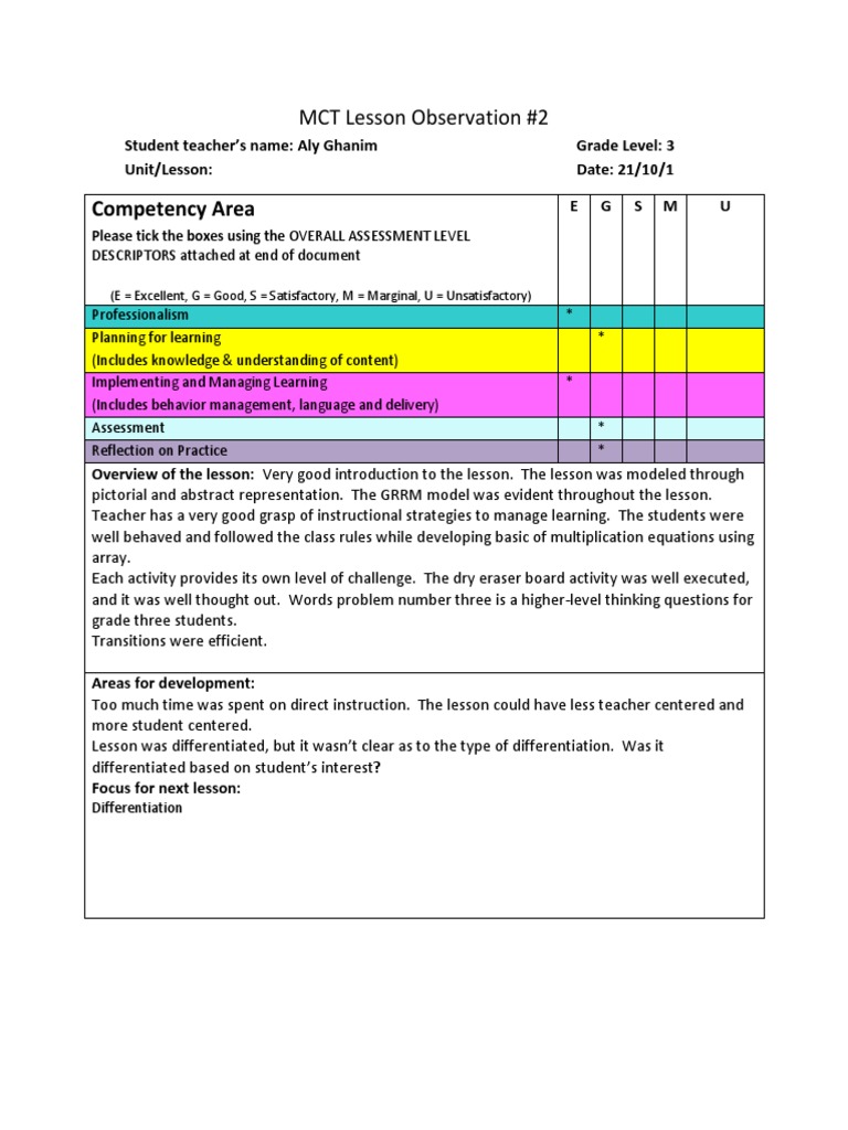 Observation 2 | PDF | Career & Growth
