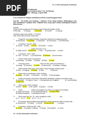 Buyuh Soal 1 | PDF
