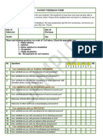 Patient Feedback Form