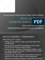 Adult Learning & Evidence Based Medicine - Dr. Sugiharto