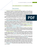 Compuestos Inorgánicos y Su Nomenclatura PDF