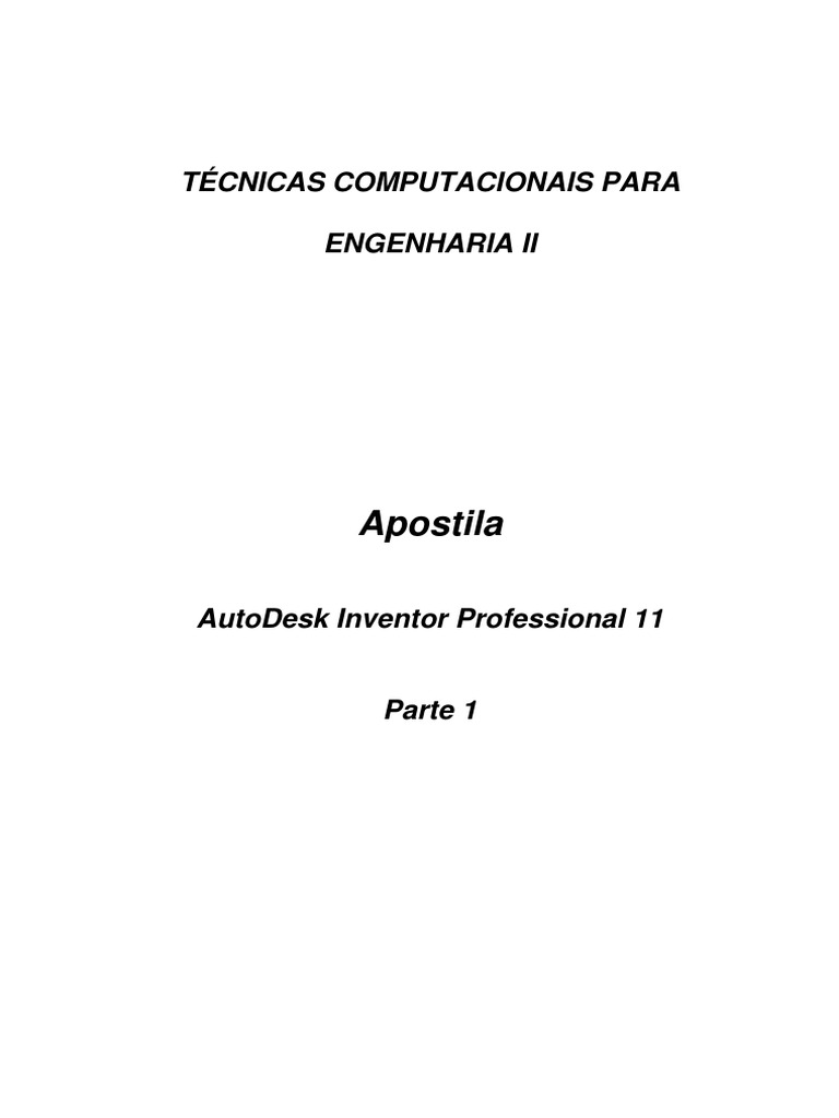Apostila Autodesk Inventor Professional 11 | PDF | Auto Cad | Círculo