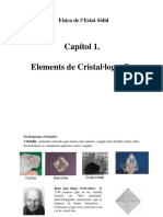 Capítol 1. Elements de Cristal Lografia: Física de L'estat Sòlid