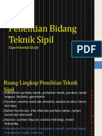 Penelitian Bidang Teknik Sipil