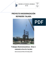 Proyecto Modernización Refinería Talara: Trabajos Electromecánicos - Área 1