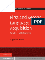 First and Second Language Acquisition PDF