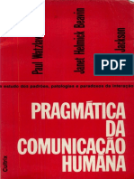 WATZLAWICK Paul Pragmatica Da Comunicacao Humana 