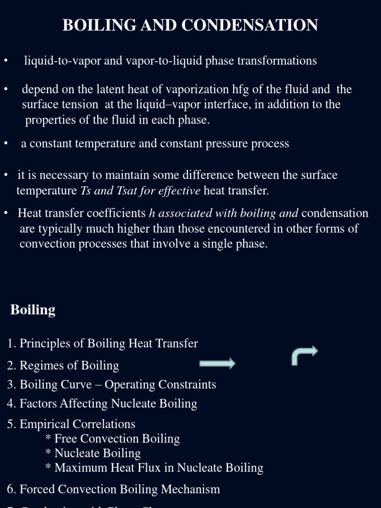 Boiling and Condensation | PDF | Heat Transfer | Boiling