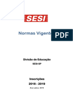 Normas Vigentes 2019 - SESI-SP