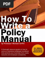 How to Write a Policy Manual