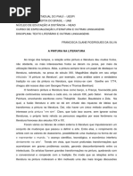 A Pintura Na Literatura