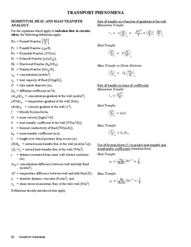 11 Transport Phenomena | PDF