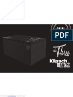 Klipsch The Three Manual