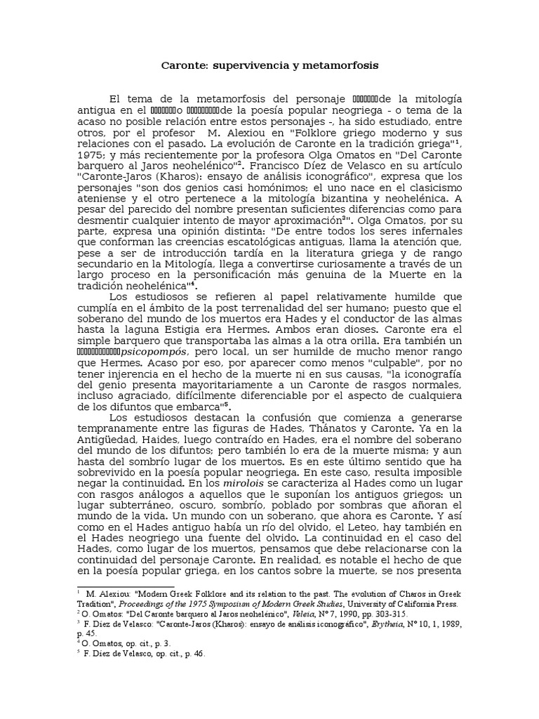 Caronte: El Barquero del Inframundo | PDF | infierno | Resurrección
