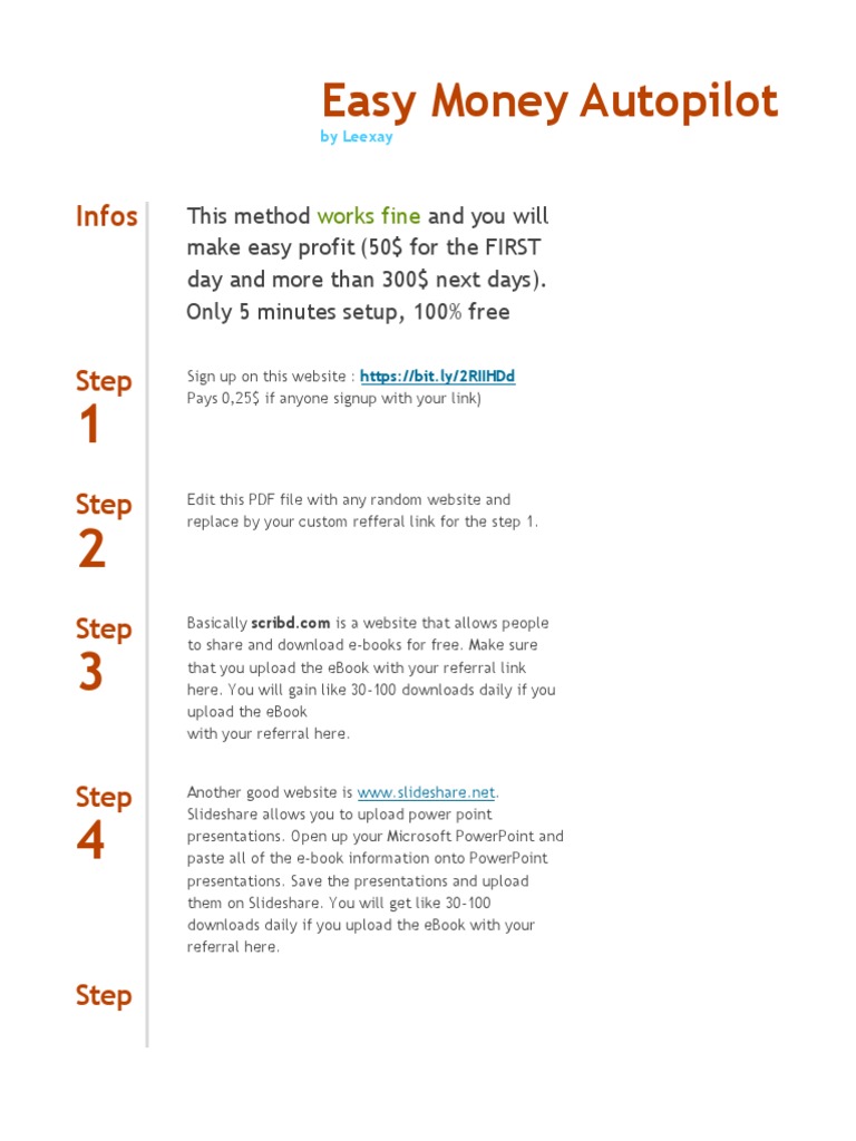 Easy Money Method Autopilot Pdf