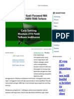 Cara Setting - Ganti Password Wifi Indihome ZTE F609 - F660 Terbaru - AndroLite PDF