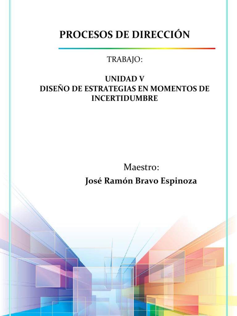 Estrategias en Incertidumbre Organizacional | PDF | Toma de decisiones ...