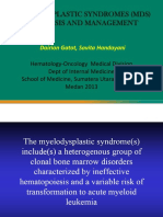 Myelodysplastic Syndromes (MDS) Diagnosis and Management: Dairion Gatot, Savita Handayani