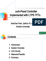 Touch-Panel Controller Implemented With Ltps TFTS: Keechan Park, Jaeeun Pi, - Konkuk University