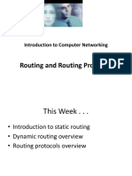 Routing and Routing Protocols: Introduction To Computer Networking