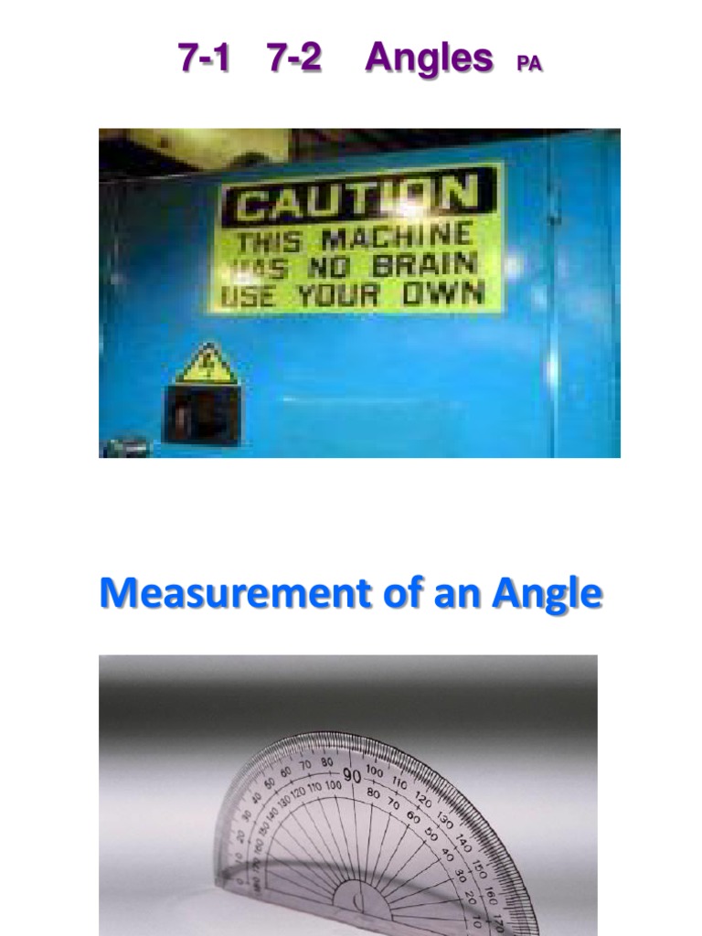 Angle Types and Relationships in Geometry | PDF | Angle | Classical ...