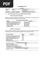 Procurement Plan