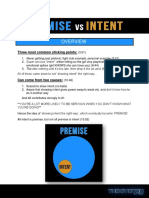 Week 2 - Premise - Vs - Intent - Notes PDF