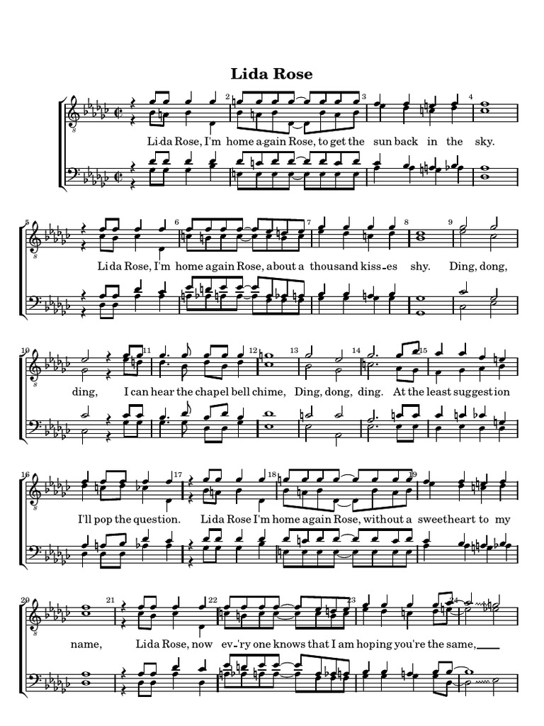 Lida Rose: A Love Song from The Music Man | PDF | Nature