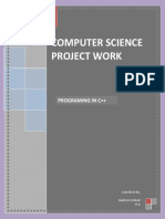 Computer Science Project Work