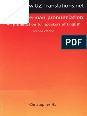 Modern German Pronunciation German Phonetik Deutsch Pdf German