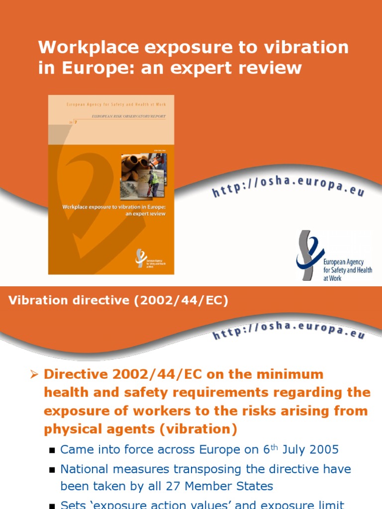 Workplace exposure to vibration in Europe An indepth analysis of the implementation and