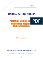 Panduan Mudah Cara: Rahsia Yahoo Group