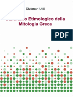 Dizionario Etimologico Della Mitologia Greca - Dizionari Utili PDF